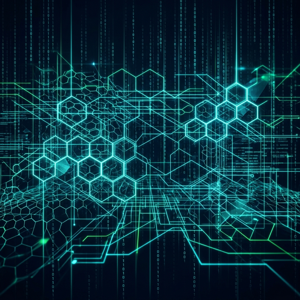Cyber network background